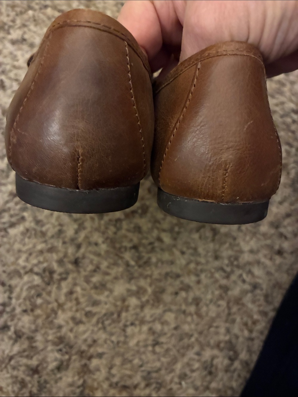 Born Brown Leather Tassel Moccasin Loafers - Picture 4 of 6